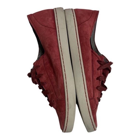 Hush Puppies Moyen Mauve Burgundy Suede Sneakers Women’s 9 Casual Classic Shoes - Picture 3 of 8